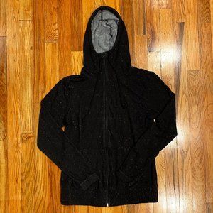 C&C Sport Women's Hoodie Black Speck Zip-Up Size Small